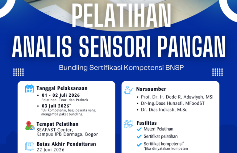 Pelatihan Analis Sensori Pangan