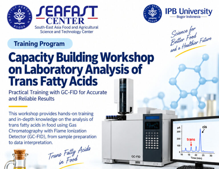 Training Program Capacity Building Workshop on Laboratory Analysis of Trans Fatty Acids